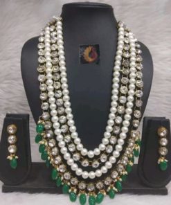 Shimmering Trendy Pearl Jewellery Sets