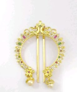 Elasticated Stone Adorned Brass Juda Pins