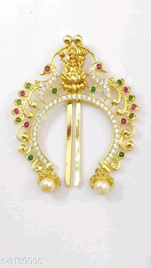Elasticated Stone Adorned Brass Juda Pins