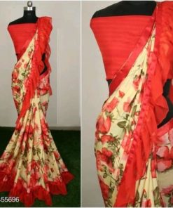 Anisa Fancy Silk Crepe Women's Sarees