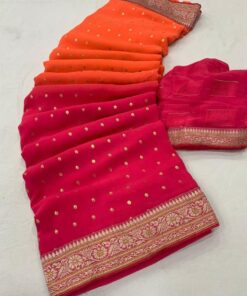 Double Shade Jadget Saree