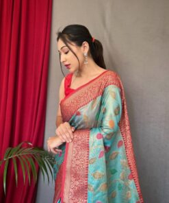 Jute Tissue Saree