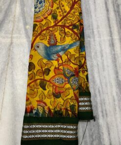 Pure Kalamkari Jadget Saree